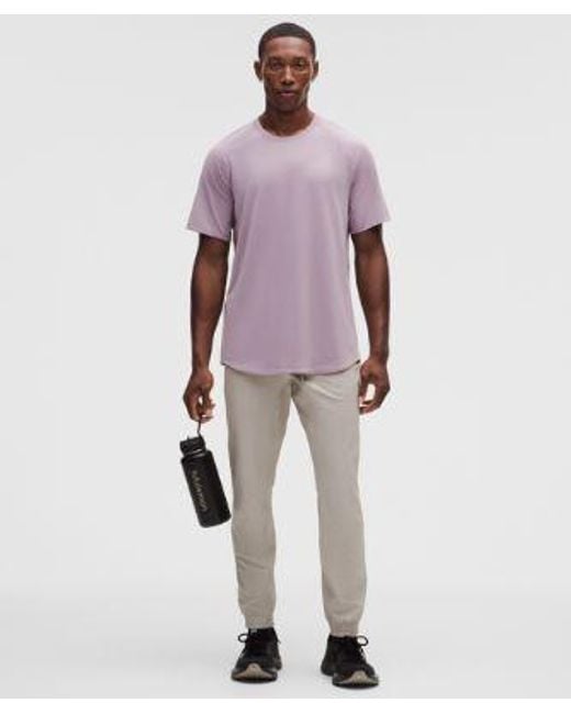 lululemon athletica Purple License To Train Short-Sleeve Shirt for men