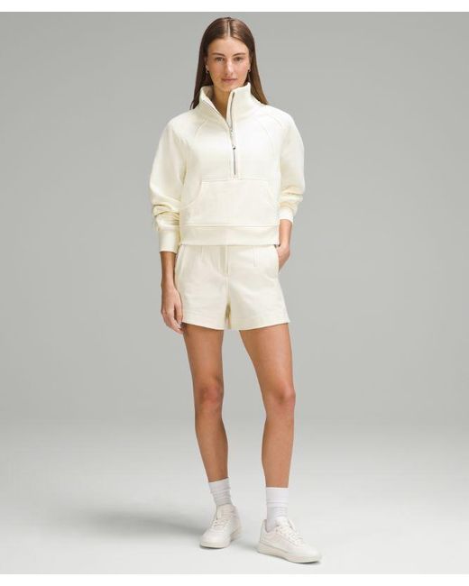 lululemon athletica Natural – Scuba Oversized Funnel-Neck Half Zip Sweatshirt – /Pastel – Size 6