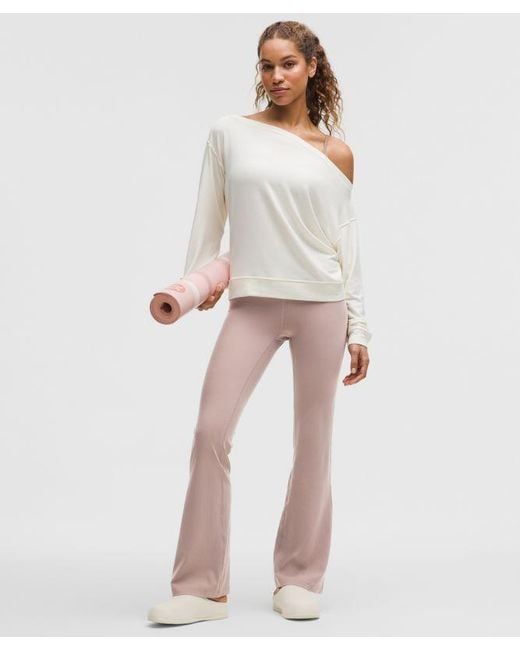 lululemon athletica White Groove Nulu High-Rise Flared Pant