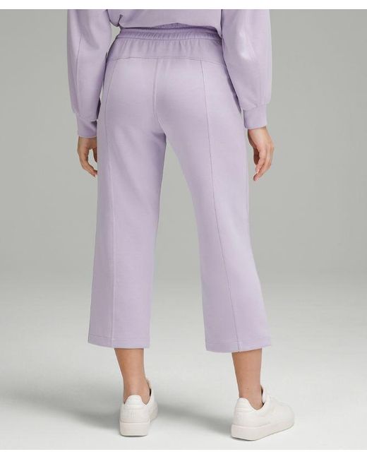 lululemon athletica Purple Softstreme High-rise Straight-leg Cropped Pants