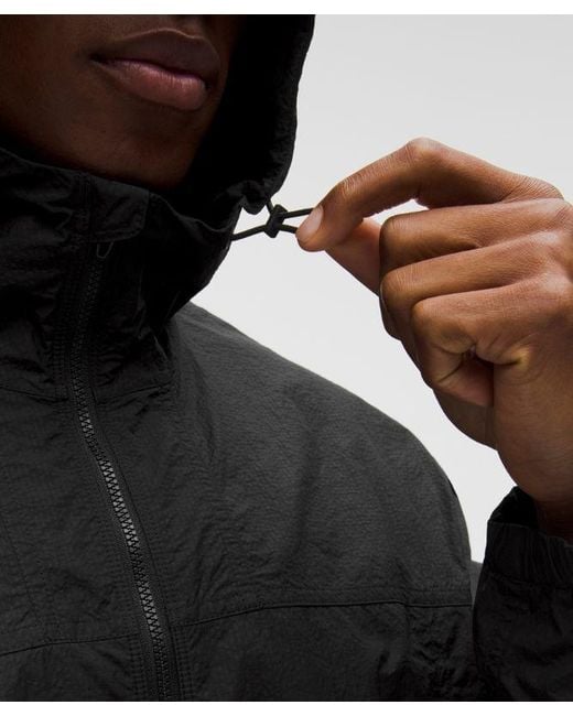 lululemon athletica Black – Uv-Protective Ventilated Hiking Jacket – – Size Large for men