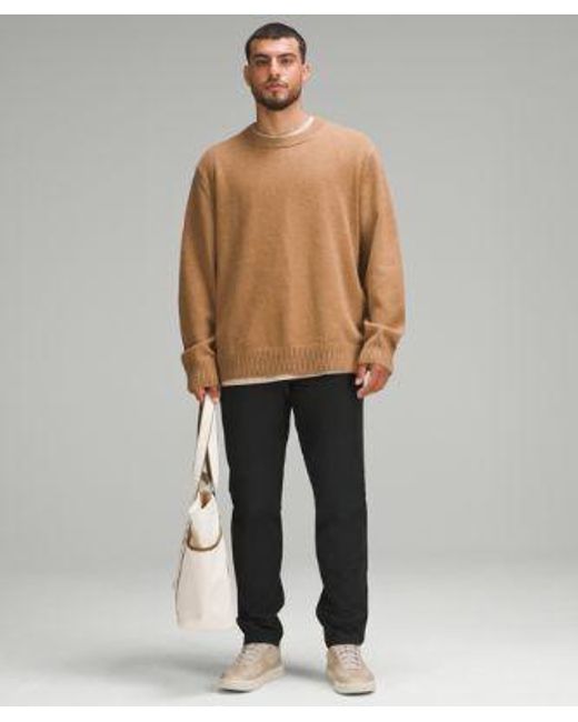 lululemon athletica Brown Relaxed-Fit Knit Sweater for men