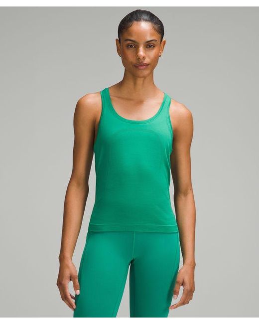 lululemon athletica Green Swiftly Tech Racerback Tank Top.0 Waist Length