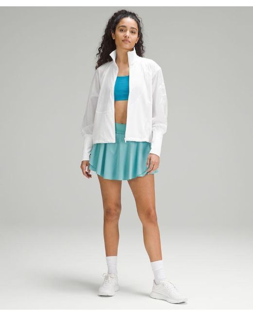 lululemon athletica Lightweight Tennis Full-zip Track Jacket - Color White - Size 10