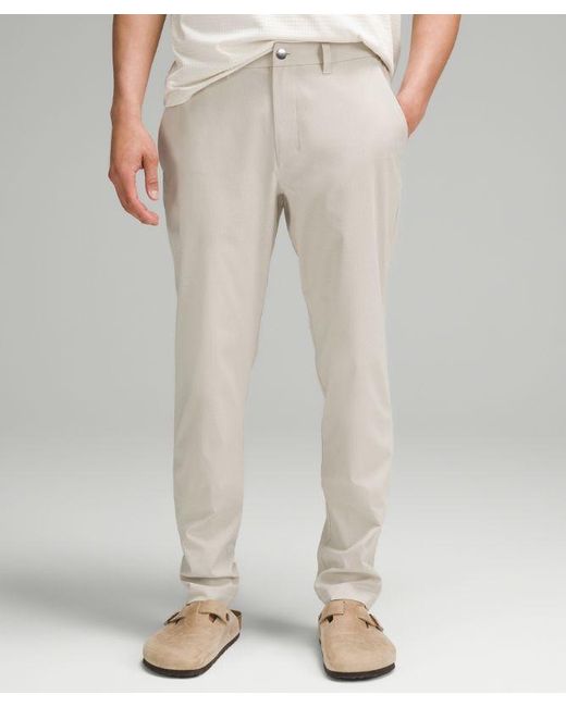 lululemon athletica Gray – Abc Slim-Fit Trousers 34"L – – for men