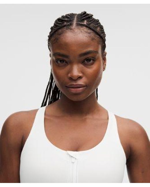 lululemon athletica White Energy Zip-Front Bra