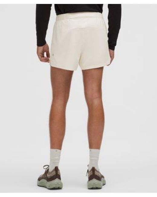 lululemon athletica White Mile Maker Ripstop Lined Short 4" for men