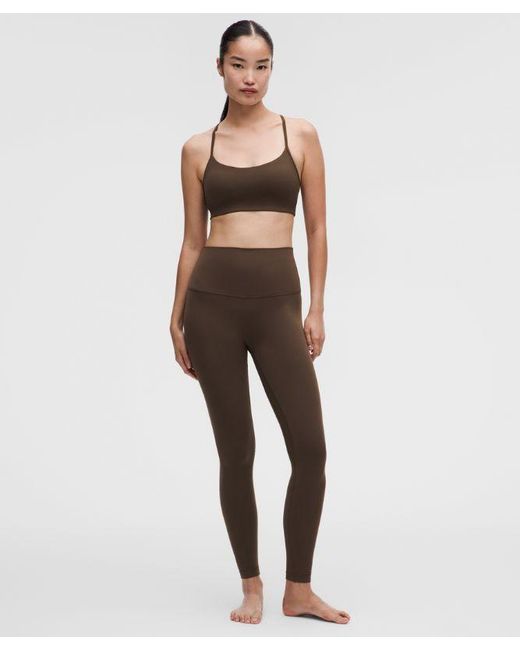 lululemon athletica Green – Flow Y Sports Bra Light Support, A/B Cup Evolve – – Size Large