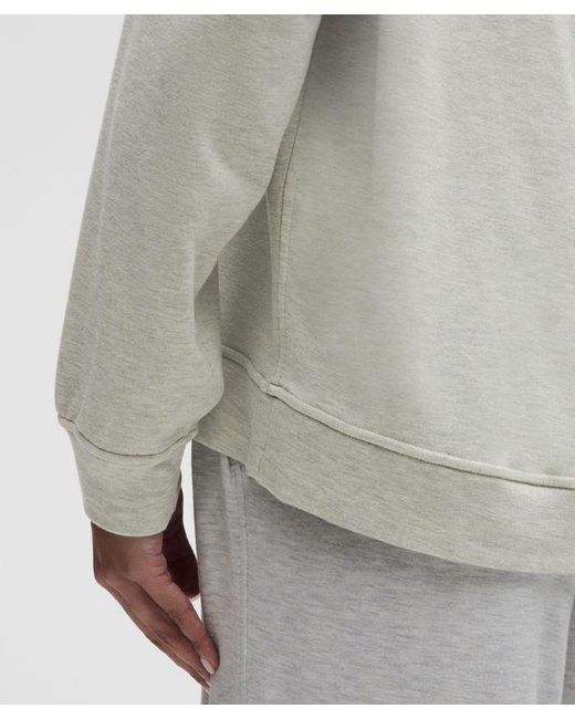 lululemon athletica Gray – Becalm Oversized Boatneck Long-Sleeve Shirt – – Size Large