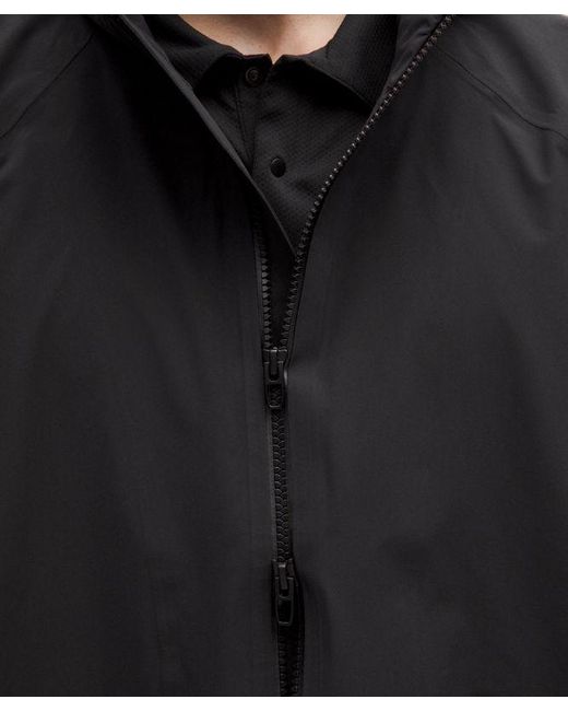lululemon athletica Black Waterproof Golf Jacket for men