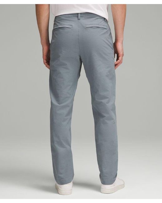 lululemon athletica Blue – Abc Classic-Fit Trousers 30"L Stretch Cotton Versatwill – – for men