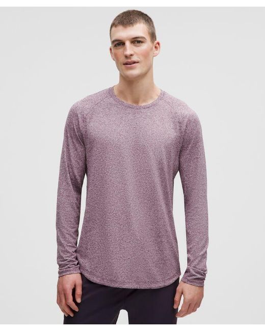 lululemon athletica Purple License To Train Long-Sleeve Shirt for men