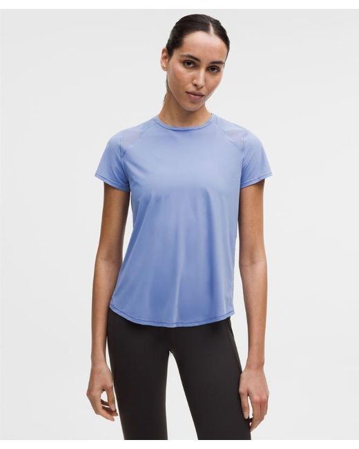 lululemon athletica Blue Sculpt Short-Sleeve Shirt