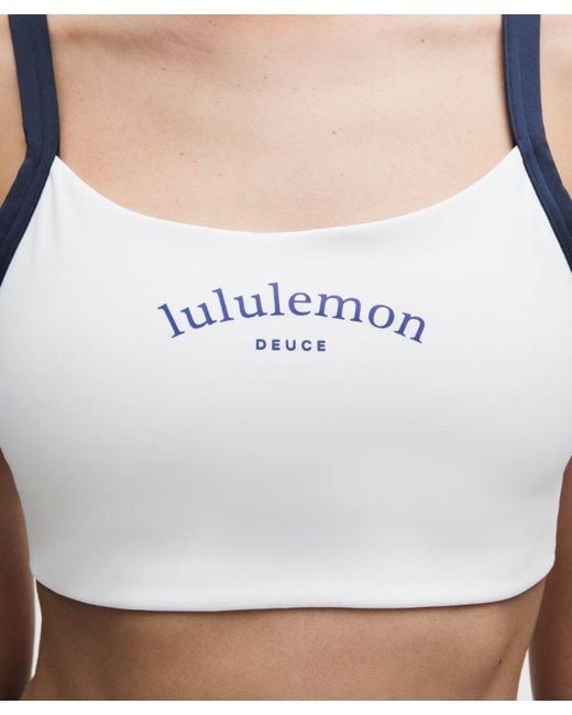 lululemon athletica Blue – Straight-Strap Sports Bra Light Support, B/C Cup Tennis Deuce – –