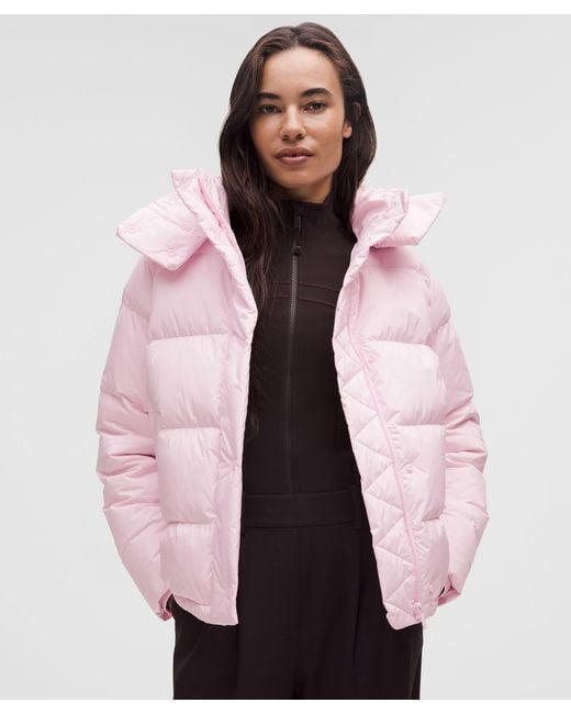 lululemon Women's Pink Wunder Puff 600-Down-Fill Jacket