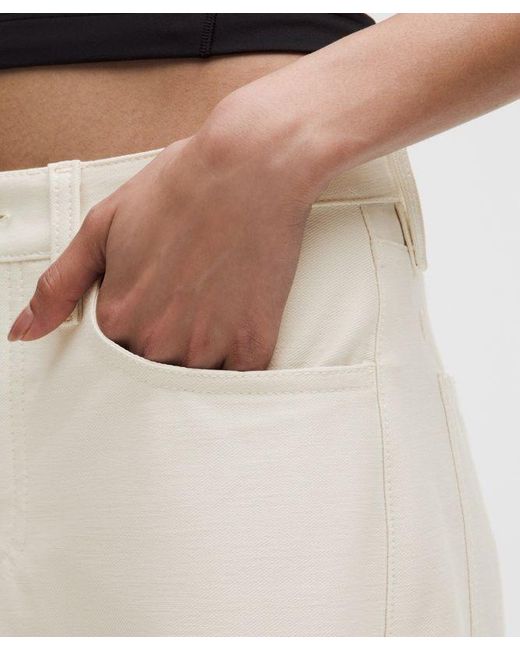 lululemon athletica White – Easyfive Low-Rise Classic Wide-Leg Pants Regular – – Size 28