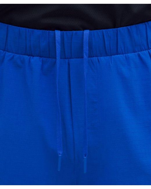 lululemon athletica Blue – Mile Maker Lined Shorts – 6" – – Size Large for men