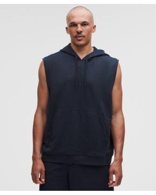 lululemon athletica Blue Warm-Up Sleeveless Gym Hoodie for men
