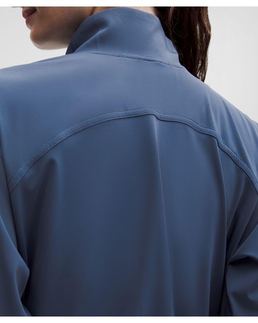 lululemon athletica Blue Sleek Full-Zip Running Jacket
