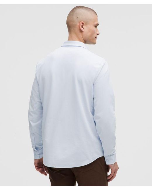 lululemon athletica White Commission Long-Sleeve Shirt for men