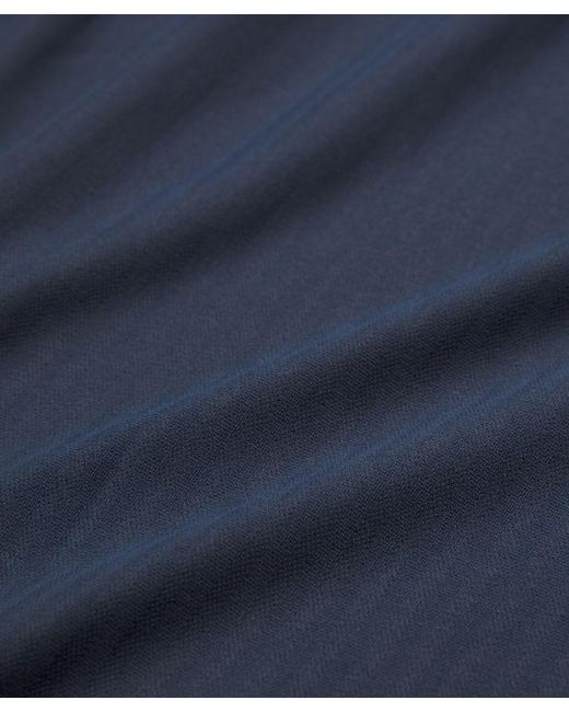 lululemon athletica Blue Uv-Protective Striped Mesh Tennis Polo Shirt for men
