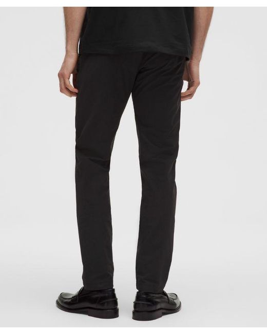 lululemon athletica Black Abc Slim-Fit Trouser 34L for men