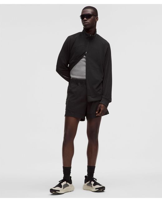 lululemon athletica Black – Mesh Full-Zip Track Jacket Slnsh Collection – – Size Large for men