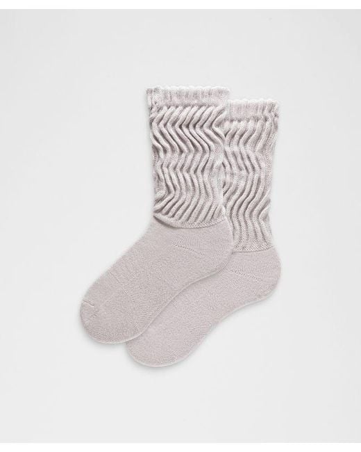 lululemon athletica White Slouch Socks