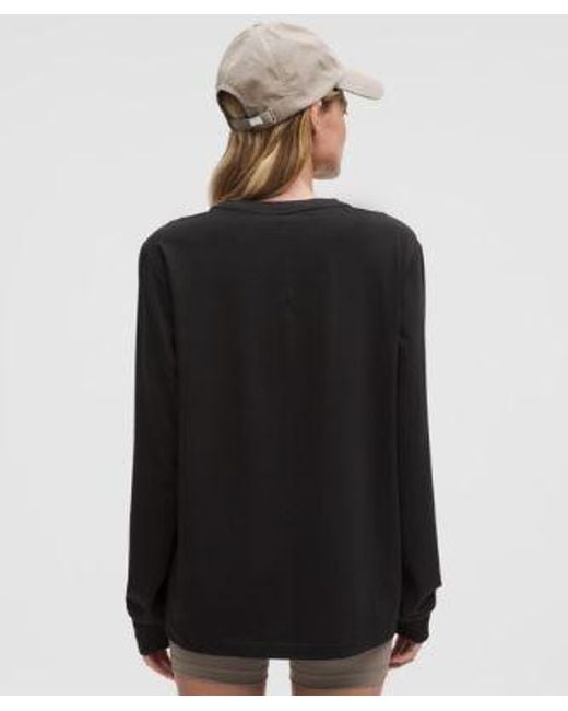 lululemon athletica Black All Yours Organic Cotton Long-Sleeve Shirt