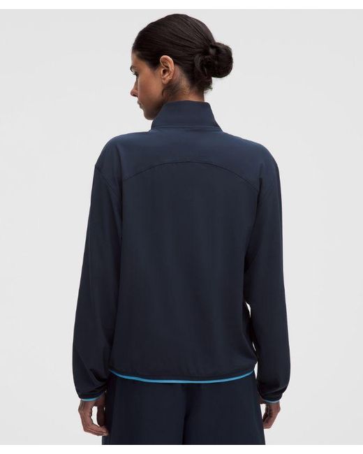 lululemon athletica Blue – Uv-Protective Lightweight Half Zip Long-Sleeve Top – – Size Large