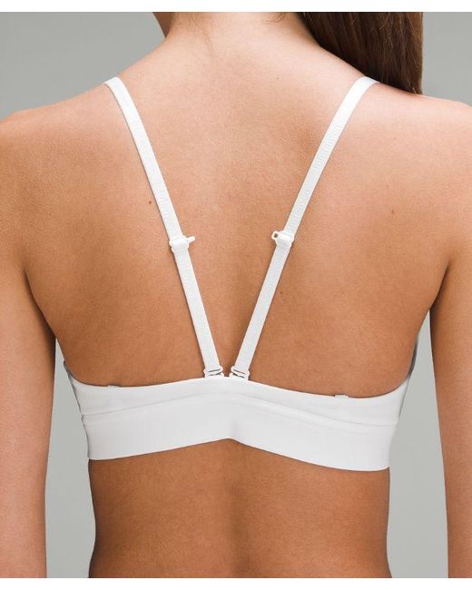 lululemon athletica White License To Train Triangle Bra Light Support, A/b Cup Graphic