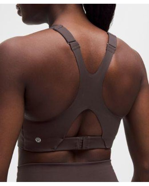 lululemon athletica Brown Ultralu Square-Neck Workout Bra