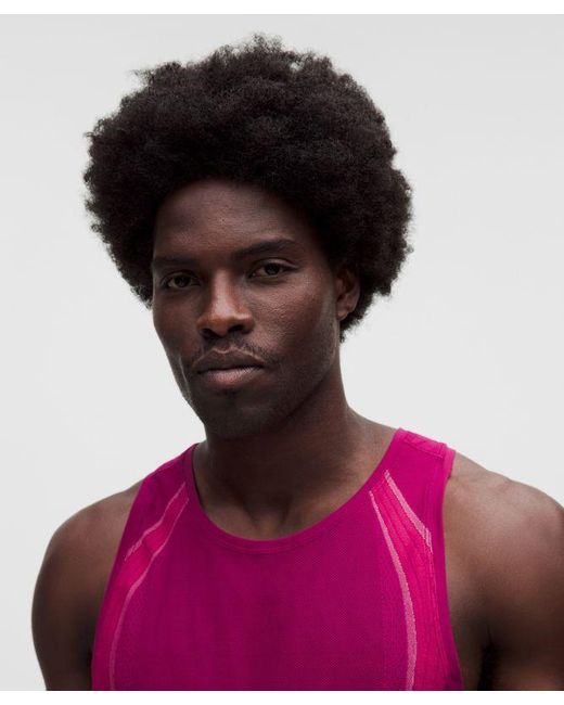 lululemon athletica Purple – Fast And Free Airflow Running Singlet – – Size Large for men