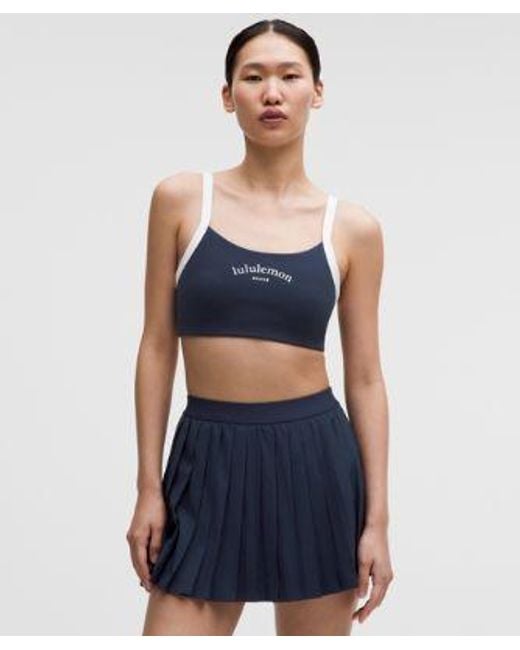 lululemon athletica Blue – Straight-Strap Sports Bra Light Support, B/C Cup Tennis Deuce – –