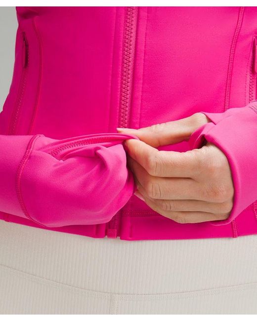 lululemon athletica Define Cropped Jacket Nulu - Color Pink/neon - Size 10