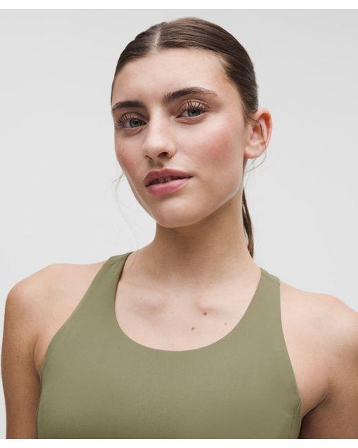 lululemon athletica Green Wunder Train Racerback Tank Top
