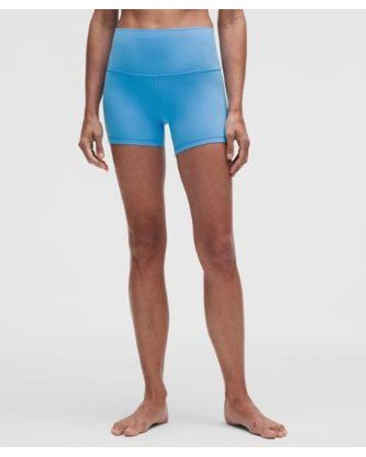 lululemon athletica Blue Align High-Rise Short 4"
