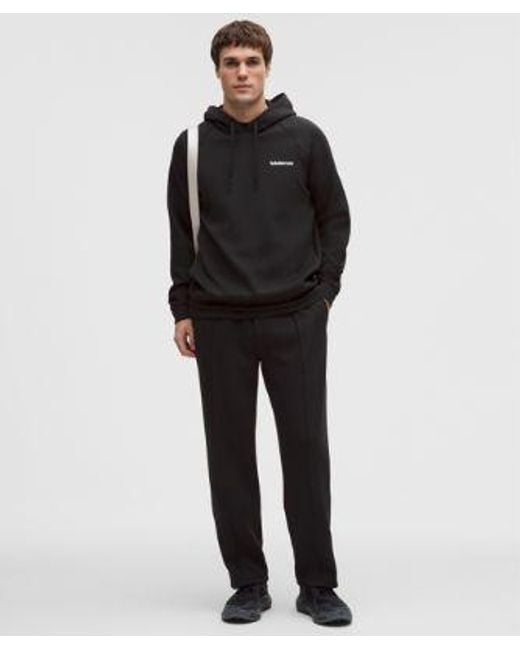 lululemon athletica Black – Smooth Spacer Classic-Fit Pullover Hoodie Wordmark – – Size Medium for men
