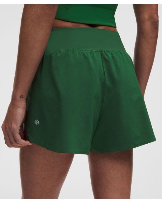 lululemon athletica Green Fast And Free High-Rise Classic-Fit Split Short 3"