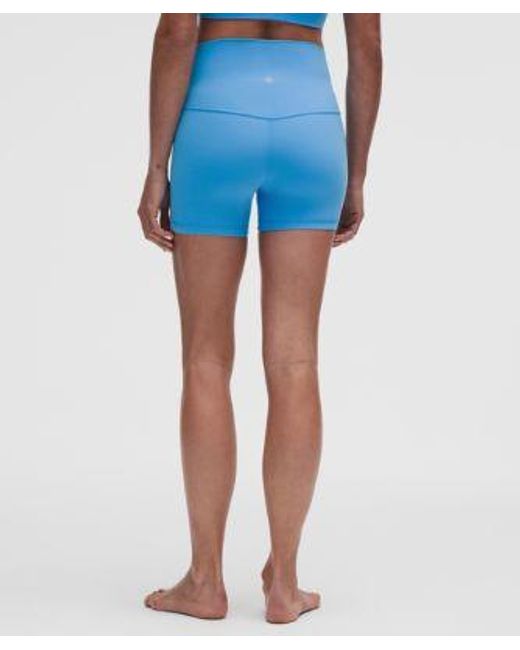 lululemon athletica Blue Align High-Rise Short 4"