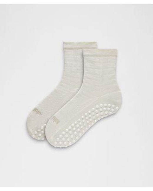 lululemon athletica White Find Your Balance Grip Socks
