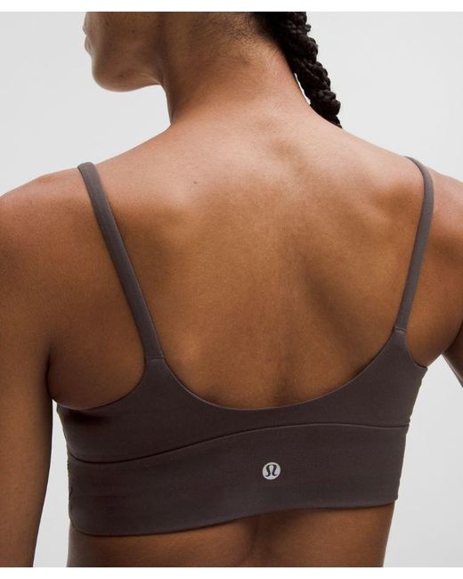 lululemon athletica Brown Focuser Scoop-Neck Bra Nulu