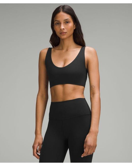 lululemon athletica Black – Bend This Scoop And Square Sports Bra Light Support, A-C Cups – – Size Large/Xl