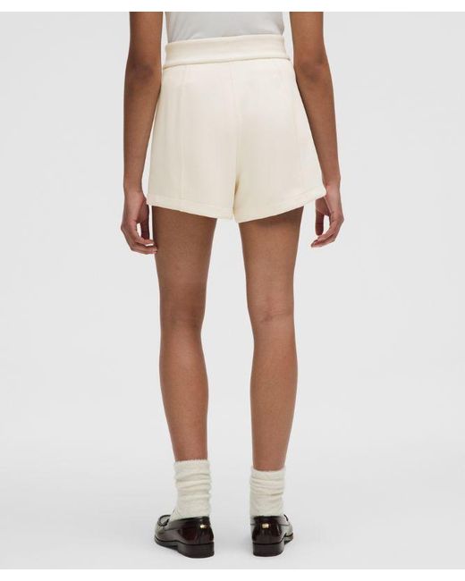 lululemon athletica Natural Softstreme High-Rise Short 4"