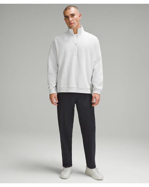 lululemon athletica Gray Steady State Half Zip for men
