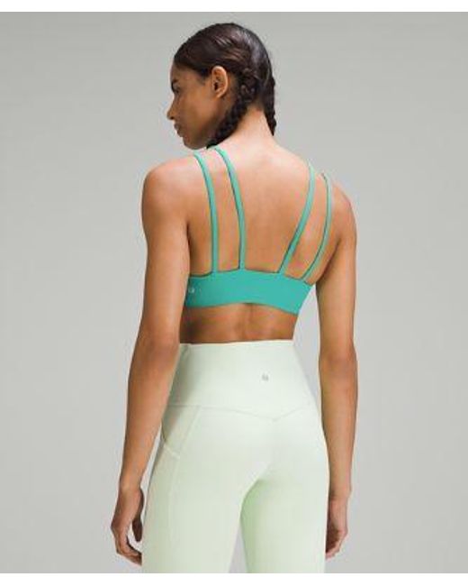 lululemon athletica Green – Like A Cloud Ribbed Sports Bra Light Support, B/C Cup – –