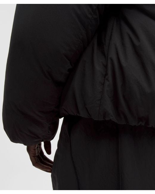 lululemon athletica Black Bubble-Hem 600-Down-Fill Puffer Jacket