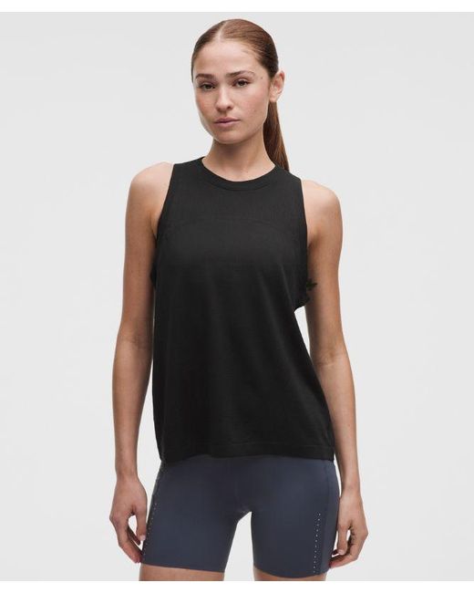 lululemon athletica Black – Super Swiftly Relaxed-Fit Tank Top – – Size Large