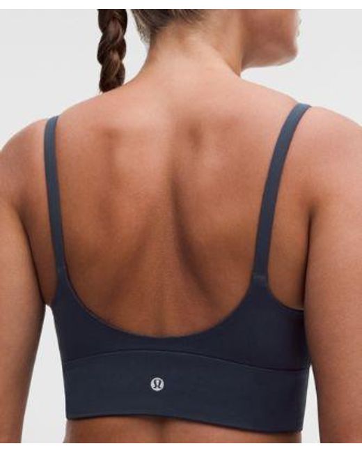 lululemon athletica Blue Focuser Scoop-Neck Bra Nulu