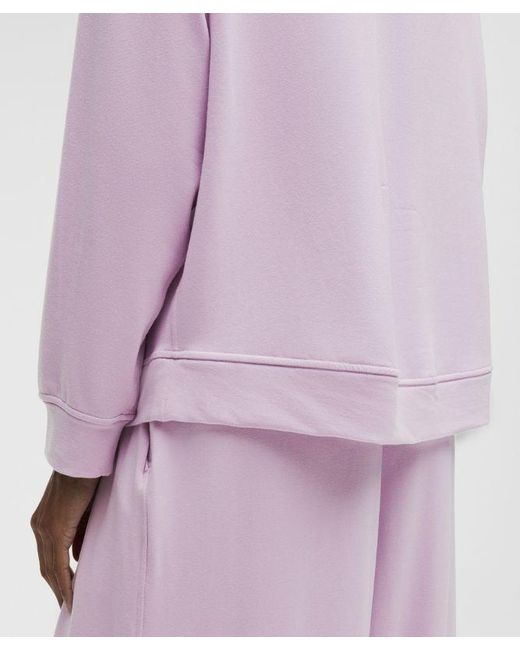 lululemon athletica Purple – Becalm Oversized Boatneck Long-Sleeve Shirt – – Size Large